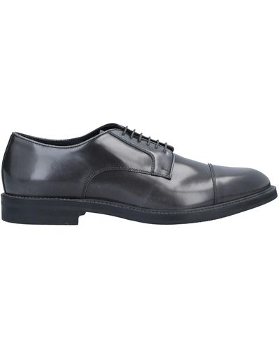 Alberto Guardiani Lead Lace-Up Shoes Soft Leather - Gray