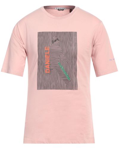 Grey Daniele Alessandrini T-shirt - Pink