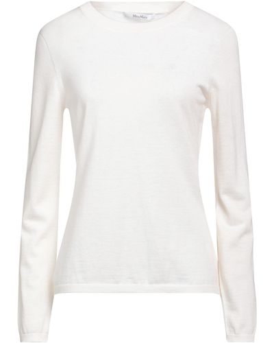 Max Mara Ivory Sweater Cashmere - White