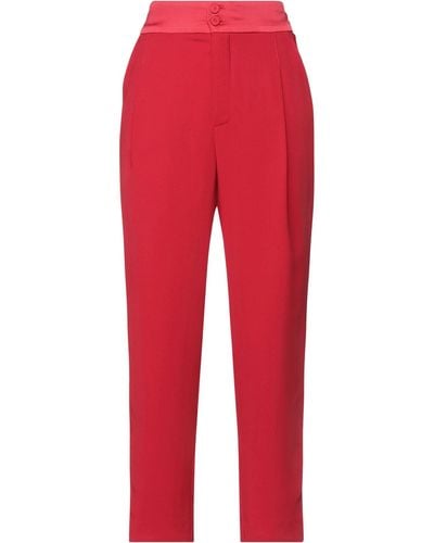 Hanita Pants Polyester - Red