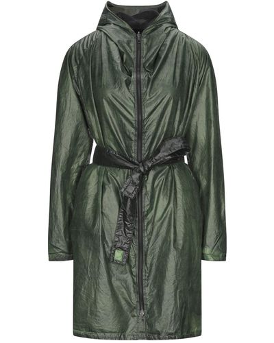 KIMO NO-RAIN Overcoat & Trench Coat - Green
