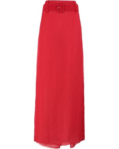 Prada Maxi Skirt - Red