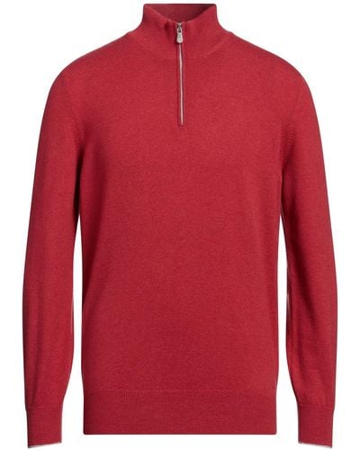 Brunello Cucinelli Rollkragenpullover - Rot