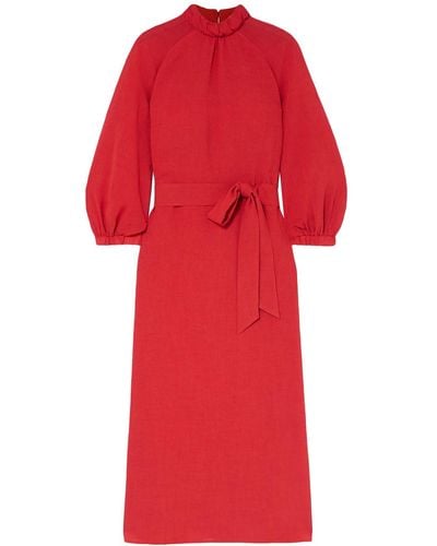 Cefinn Midi Dress - Red