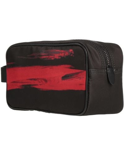 Moschino Beauty Case Textile Fibers, Leather - Red