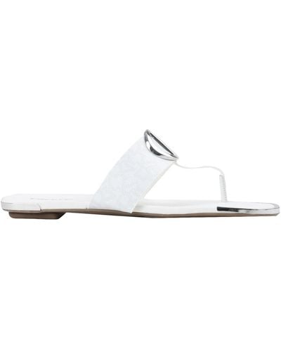 DKNY Toe Post Sandals - White