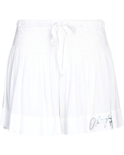 Odi Et Amo Shorts & Bermuda Shorts Viscose - White