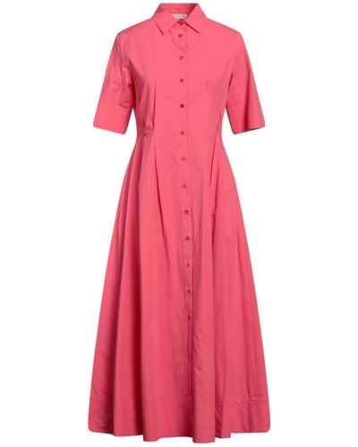Antonelli Coral Midi Dress Cotton, Elastane - Pink