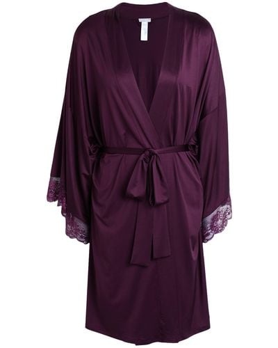 Hanro Dressing Gown Or Bathrobe - Purple