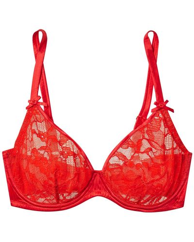 Fleur du Mal Magnolia Corded Lace And Satin Underwired Soft-cup Bra