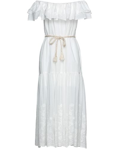 Yes-Zee Midi Dress - White