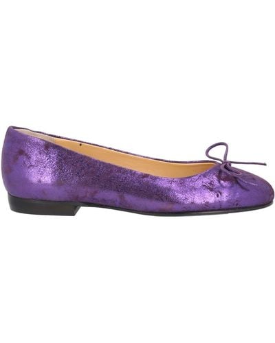 A.Testoni Ballet Flats - Purple