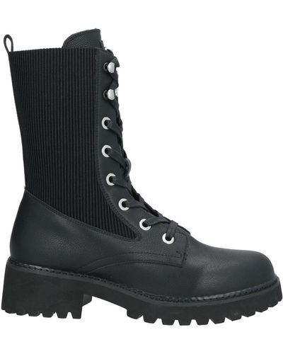 GAUDI Ankle Boots Leather, Textile Fibers - Black
