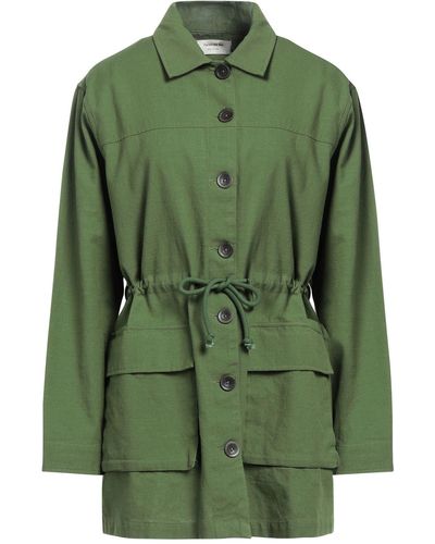 Thinking Mu Overcoat & Trench Coat - Green