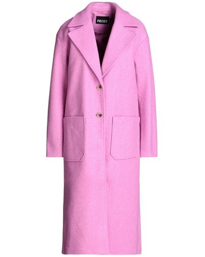 Pieces Cappotto - Rosa