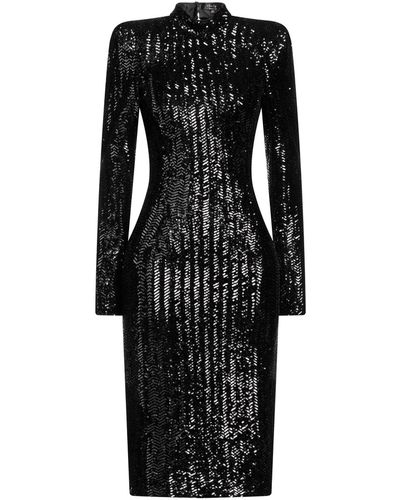 W Les Femmes By Babylon Midi Dress - Black