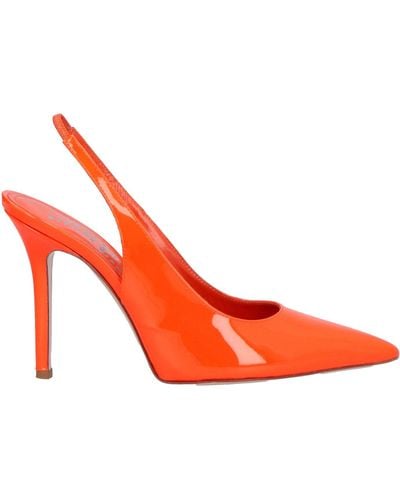 Bettina Vermillon Court Shoes - Red