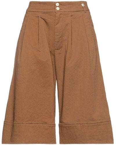 Myths Shorts & Bermuda Shorts Cotton, Elastane - Brown