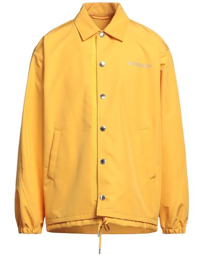 Khrisjoy Overcoat & Trench Coat - Yellow