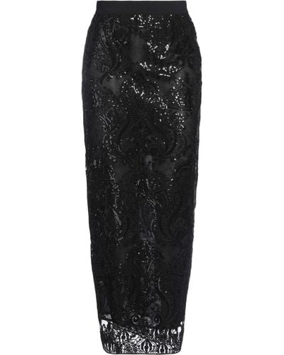 Semicouture Maxi Skirt Polyester - Black