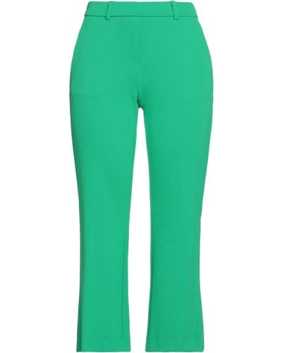 Seductive Cropped Trousers - Green