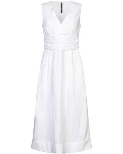 Manila Grace Midi Dress - White