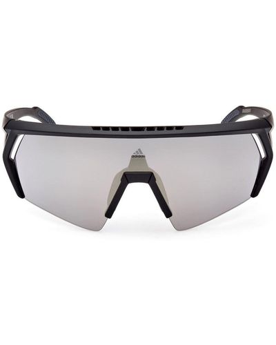 adidas CMPT Aero Sonnenbrille mit Shield-Gestell - Schwarz