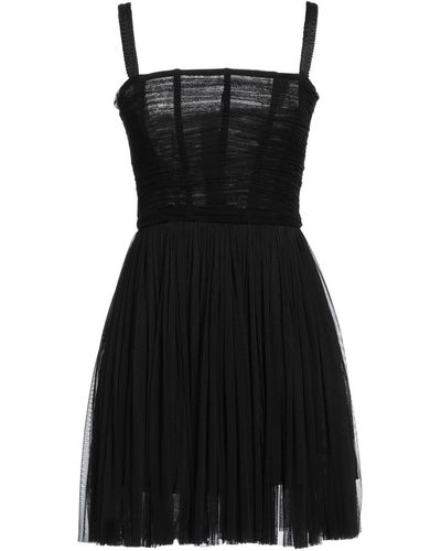 Dolce & Gabbana Mini Dress Silk - Black