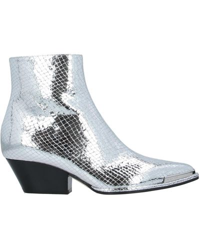 Sergio Rossi Ankle Boots - Metallic