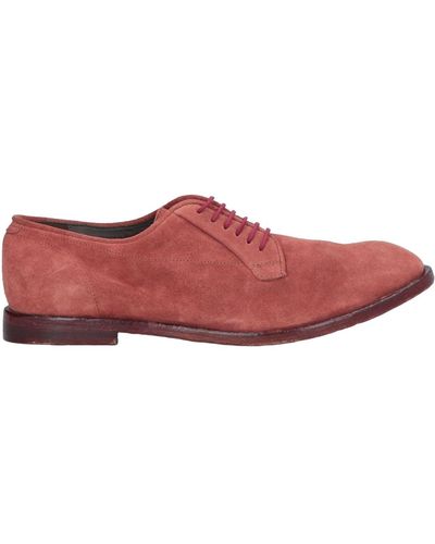 JP/DAVID Garnet Lace-Up Shoes Leather - Red