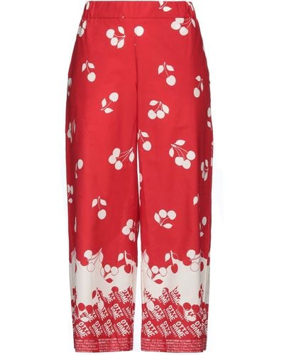Ottod'Ame Cropped Pants - Red