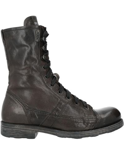 O.x.s. Steel Ankle Boots Leather - Black