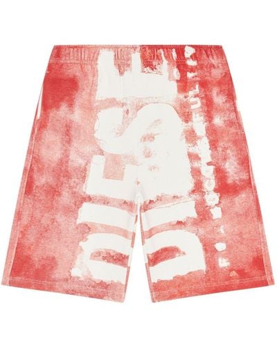 DIESEL Shorts & Bermudashorts - Rot