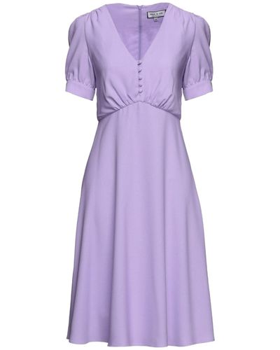 Paul & Joe Midi Dress Polyester - Purple
