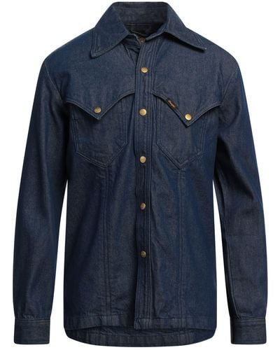 Wrangler Camicia Jeans - Blu