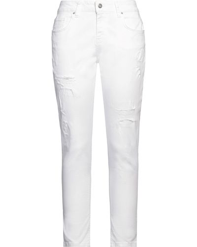 Brian Dales Pantaloni Jeans - Bianco