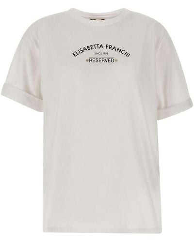 Elisabetta Franchi T-shirt - Blanc