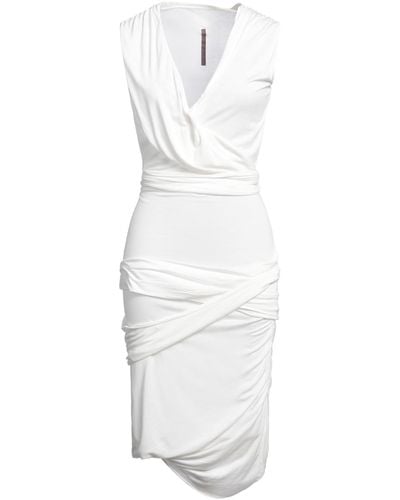 Rick Owens Lilies Vestido midi - Blanco