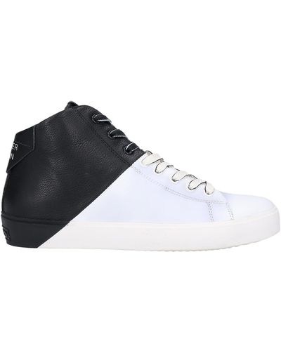 Leather Crown Sneakers - Blanc