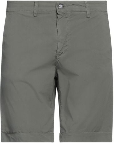Alpha Studio Military Shorts & Bermuda Shorts Cotton, Elastane - Gray