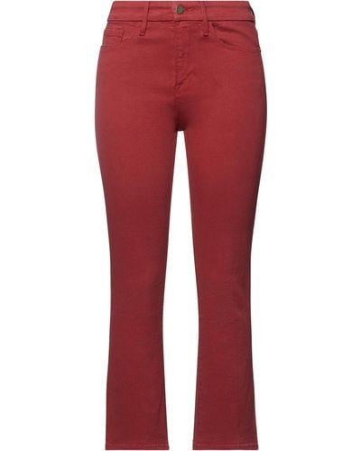 FRAME Pantaloni Jeans - Rosso