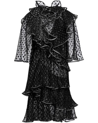 Alberta Ferretti Mini Dress Polyester - Black