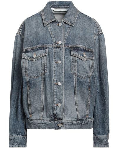 Palm Angels Denim Outerwear - Blue