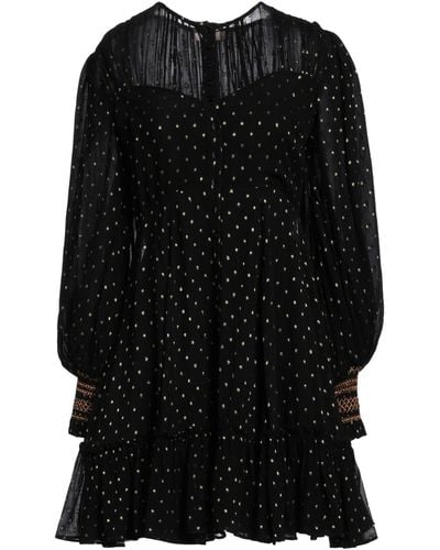 byTiMo Mini Dress Viscose, Nylon, Metallic Fiber - Black