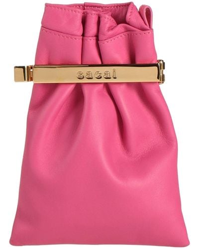 Sacai Bolso de mano - Rosa