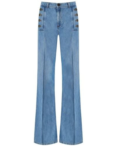 Twin Set Pantalon en jean - Bleu
