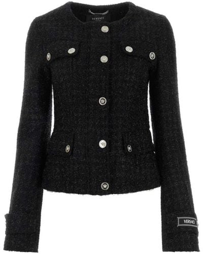 Versace Tweed jackets - Negro