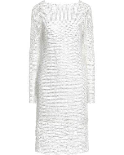 Max Mara Mini Dress Polyester, Elastane - White