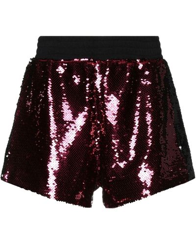 Chiara Ferragni Garnet Shorts & Bermuda Shorts Polyester, Polyethylene - Red