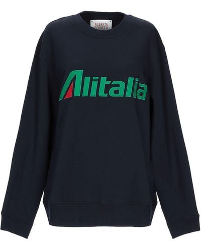Alberta Ferretti 'Alitalia' Sweatshirt - Blau